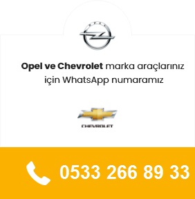 İzmir Chevrolet Yedek Parça İletişim